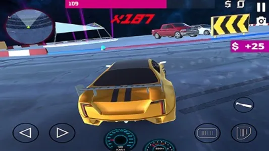 Neon Car Drift Simulator screenshot 0