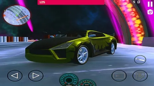 Neon Car Drift Simulator screenshot 2