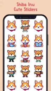 Shiba Inu Cute Stickers screenshot 1