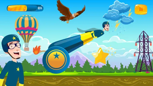 Cannon Man: Fly To Infinity screenshot 1