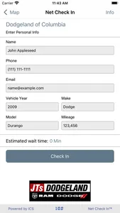 Net Check In - JTs Dodgeland screenshot 1