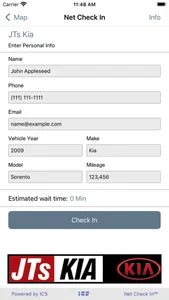 Net Check In - JTs Kia screenshot 1