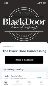 The Black Door Hairdressing screenshot 0