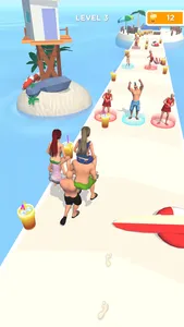 Beach Party Run 3D screenshot 1