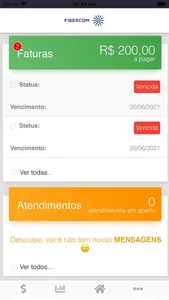 Fibercom - área do cliente screenshot 2
