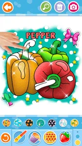 Glitter fruits coloring screenshot 7