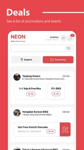 NeonApp - Make Dine Easy! screenshot 1