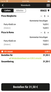 Diamant’s Burger und Pizza screenshot 1