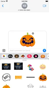 Snazzy Halloween Stickers screenshot 1