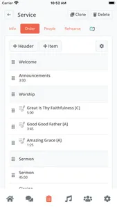 Planning by WorshipTools screenshot 2