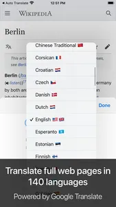 Auto Translate for Safari screenshot 0