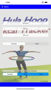 Hula Hoop kcal Tracker screenshot 1