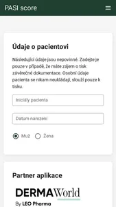 PASI score screenshot 0