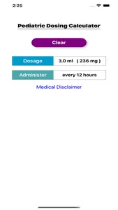 Peds Dose Calc screenshot 2