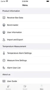 Temperature sensor recorder screenshot 1