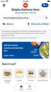 Ralphs Delivery Now screenshot 1