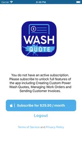 Wash Quote screenshot 2