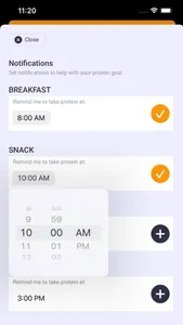 Protein tracker - Protein Bar screenshot 0