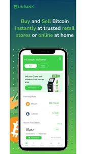 Unbank: Buy & Sell Bitcoin screenshot 0