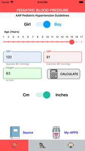 Pediatric Blood Pressure AAP screenshot 1