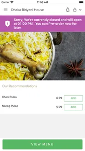 Dhaka Biriyani House screenshot 1