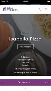 Isabella Pizza restaurant screenshot 1