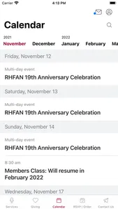 The RHFAN Church App screenshot 2