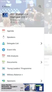 IISS Events screenshot 1