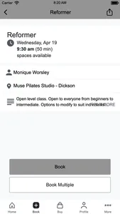 Muse Pilates Studio screenshot 2