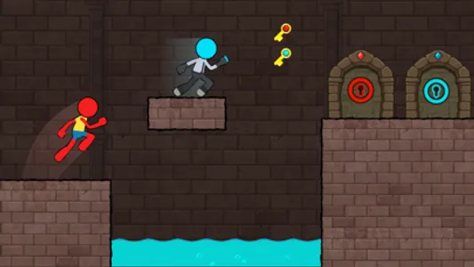 Stickman Duo - Red and Blue screenshot 1