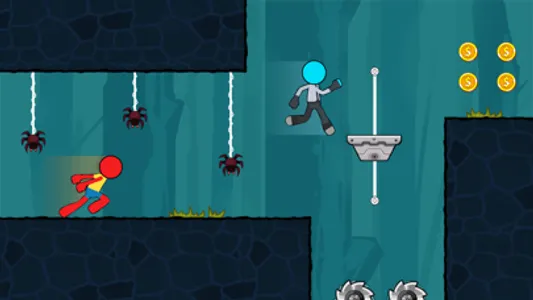 Stickman Duo - Red and Blue screenshot 2