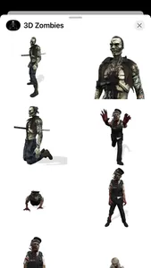 3D Animated Zombie Stickers screenshot 2