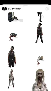 3D Animated Zombie Stickers screenshot 3