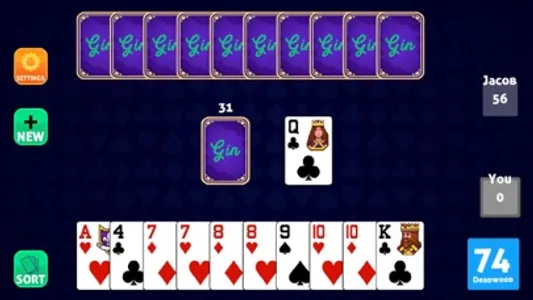 Gin Rummy Offline Plus screenshot 0