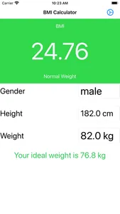 BMI Calculator - BMI Chart screenshot 0