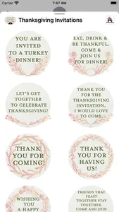 Thanksgiving Invitations screenshot 2