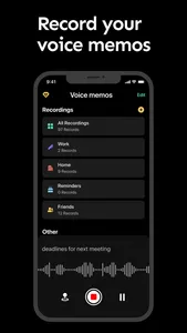 Voice Memos: AI Audio Recorder screenshot 0