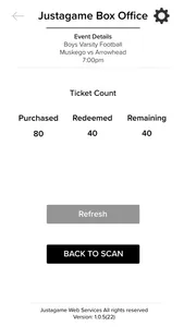 Justagame Tickets screenshot 5