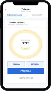 Tykki App työajanseuranta screenshot 3