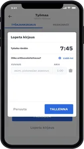 Tykki App työajanseuranta screenshot 4