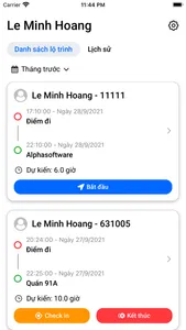 GPS quản lý dịch vụ tài xế screenshot 1