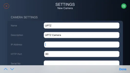 BZBGEAR PTZ Camera Control screenshot 1