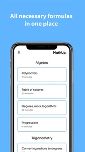 MathUp - learn math formulas screenshot 1