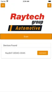 RayBAT remote screenshot 1
