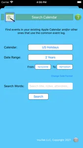 Search Calendar screenshot 0