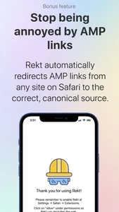 Rekt: Block Nags, Redirect AMP screenshot 3