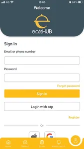 eatsHUB Client screenshot 1