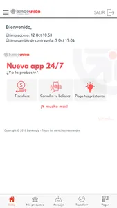 Banco Unión en Línea screenshot 1