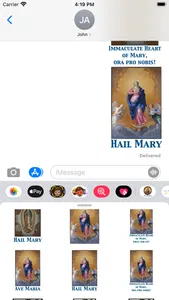 Ave Maria stickers screenshot 1