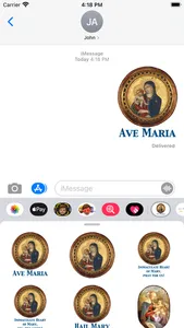 Ave Maria stickers screenshot 2